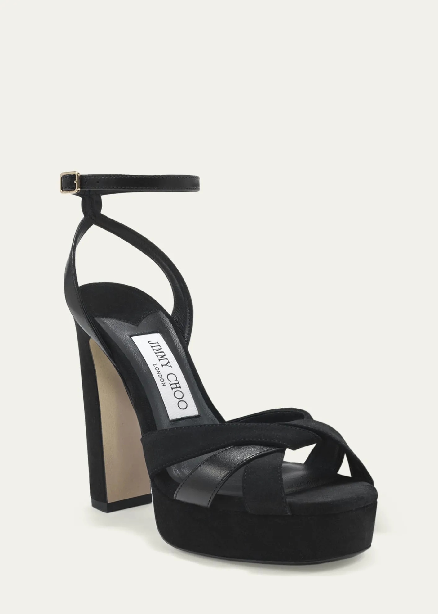 Jimmy Choo120mm Kove Mixed Leather Platform Sandals