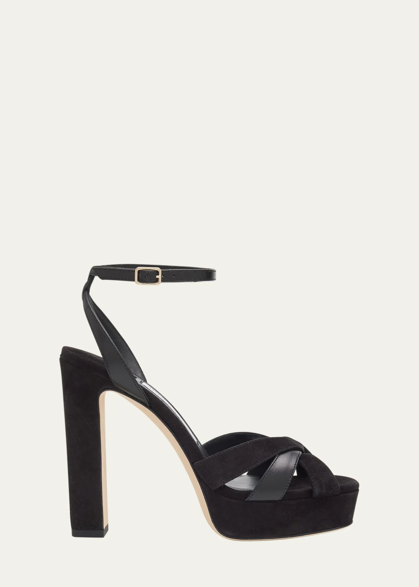 Jimmy Choo120mm Kove Mixed Leather Platform Sandals