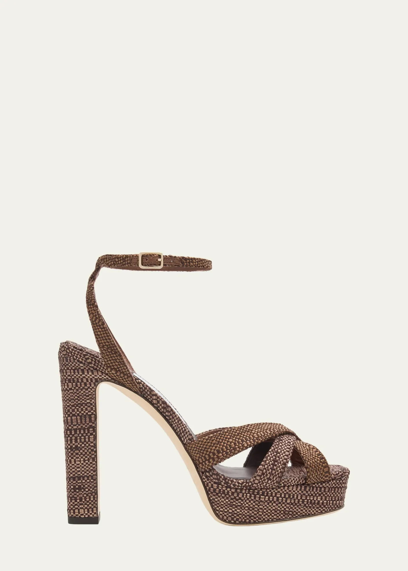 Jimmy Choo120mm Kove Raffia Platform Sandals