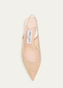Jimmy Choo65mm Love Lace Satin Slingback Pumps