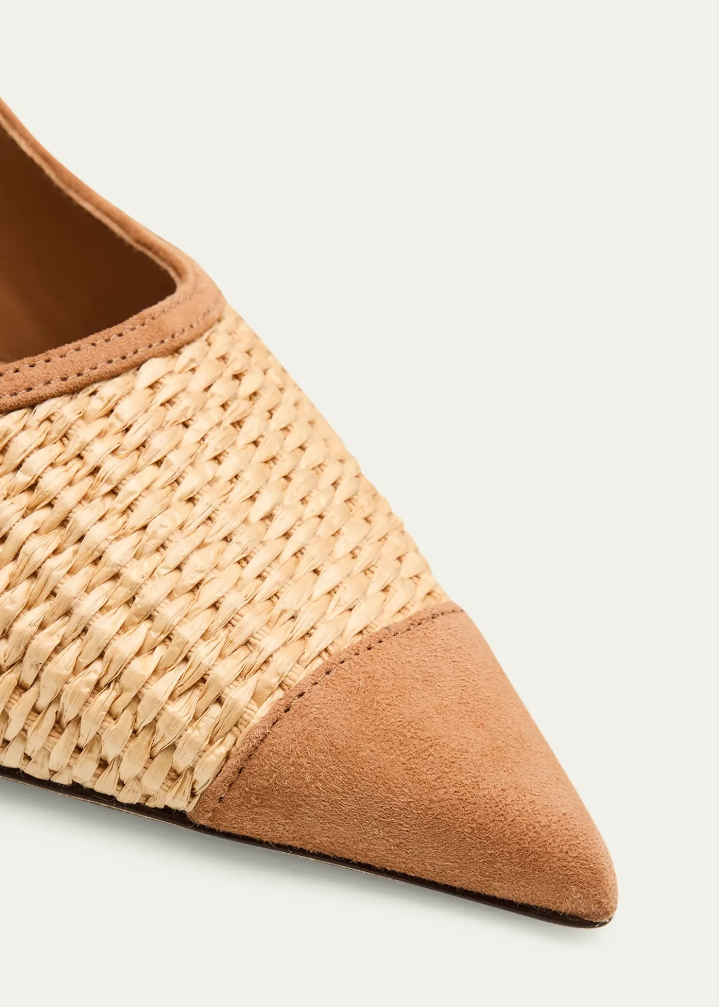 Jimmy Choo85mm Love Raffia and Suede Pumps