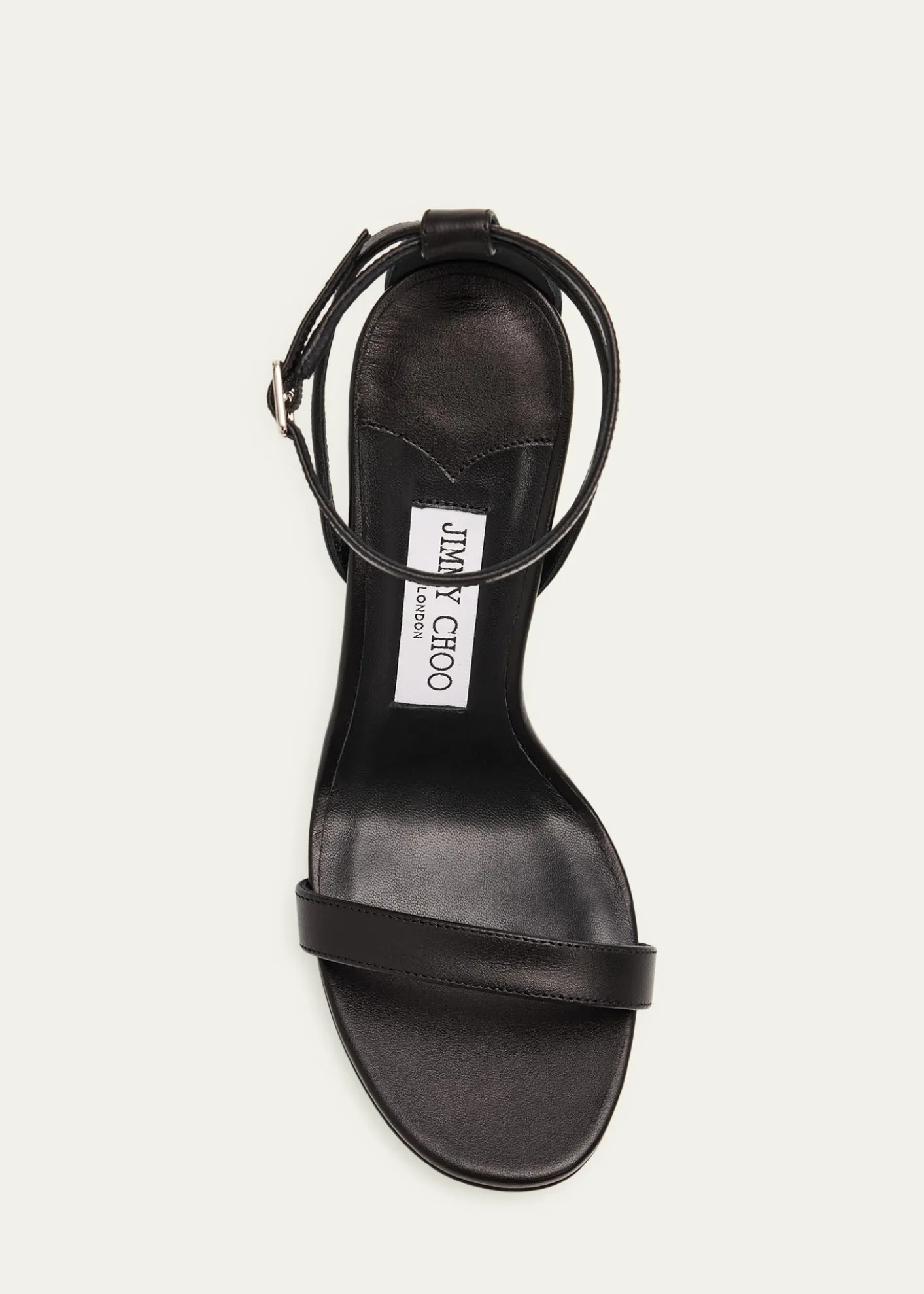 Jimmy Choo120mm Moza Leather Platform Ankle-Strap Sandals
