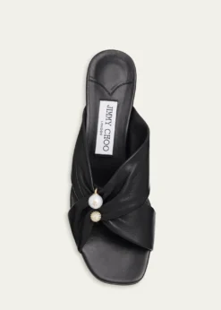 Jimmy Choo45mm Rafi Leather Mules