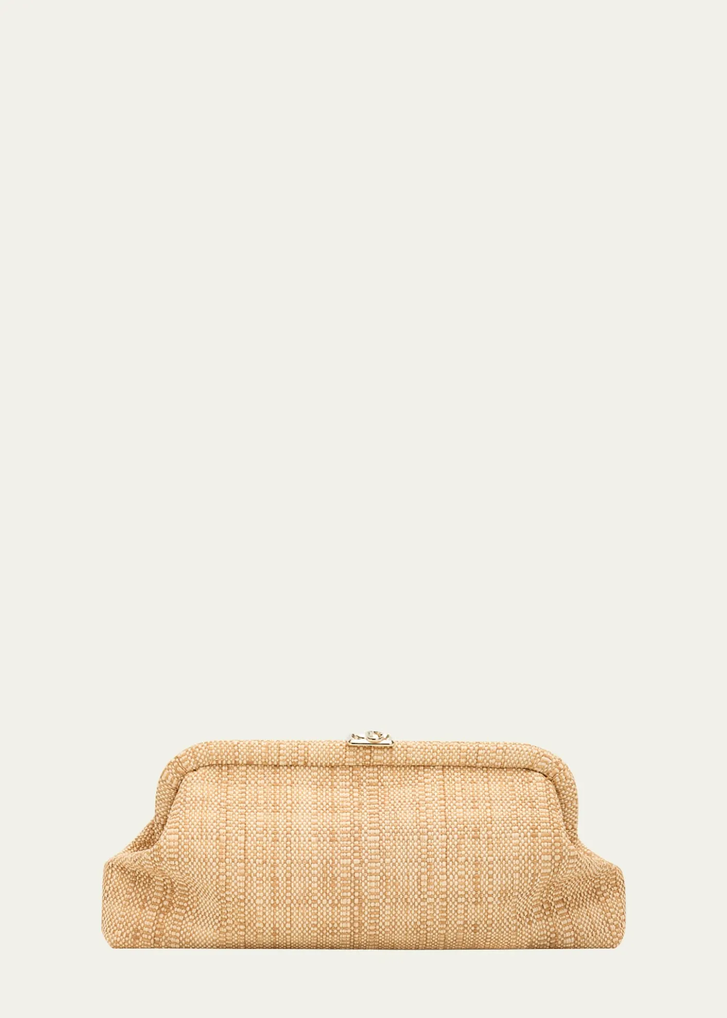 Jimmy ChooSkylar Woven Raffia Clutch Bag