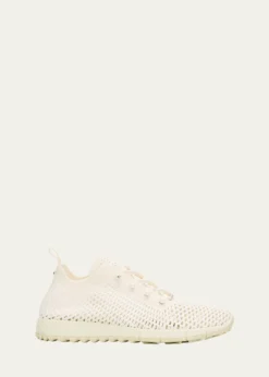 Jimmy ChooVeles Crochet-Knit Low-Top Trainers