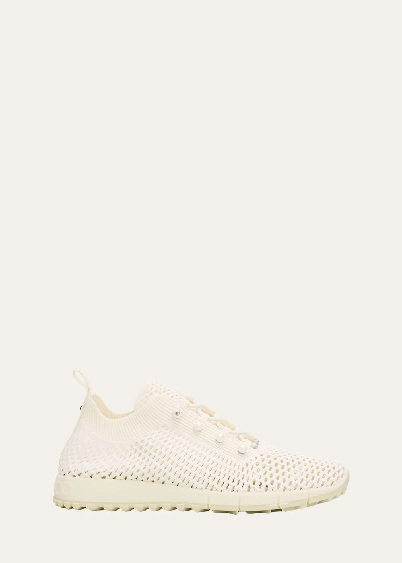 Jimmy ChooVeles Crochet-Knit Low-Top Trainers