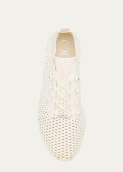 Jimmy ChooVeles Crochet-Knit Low-Top Trainers