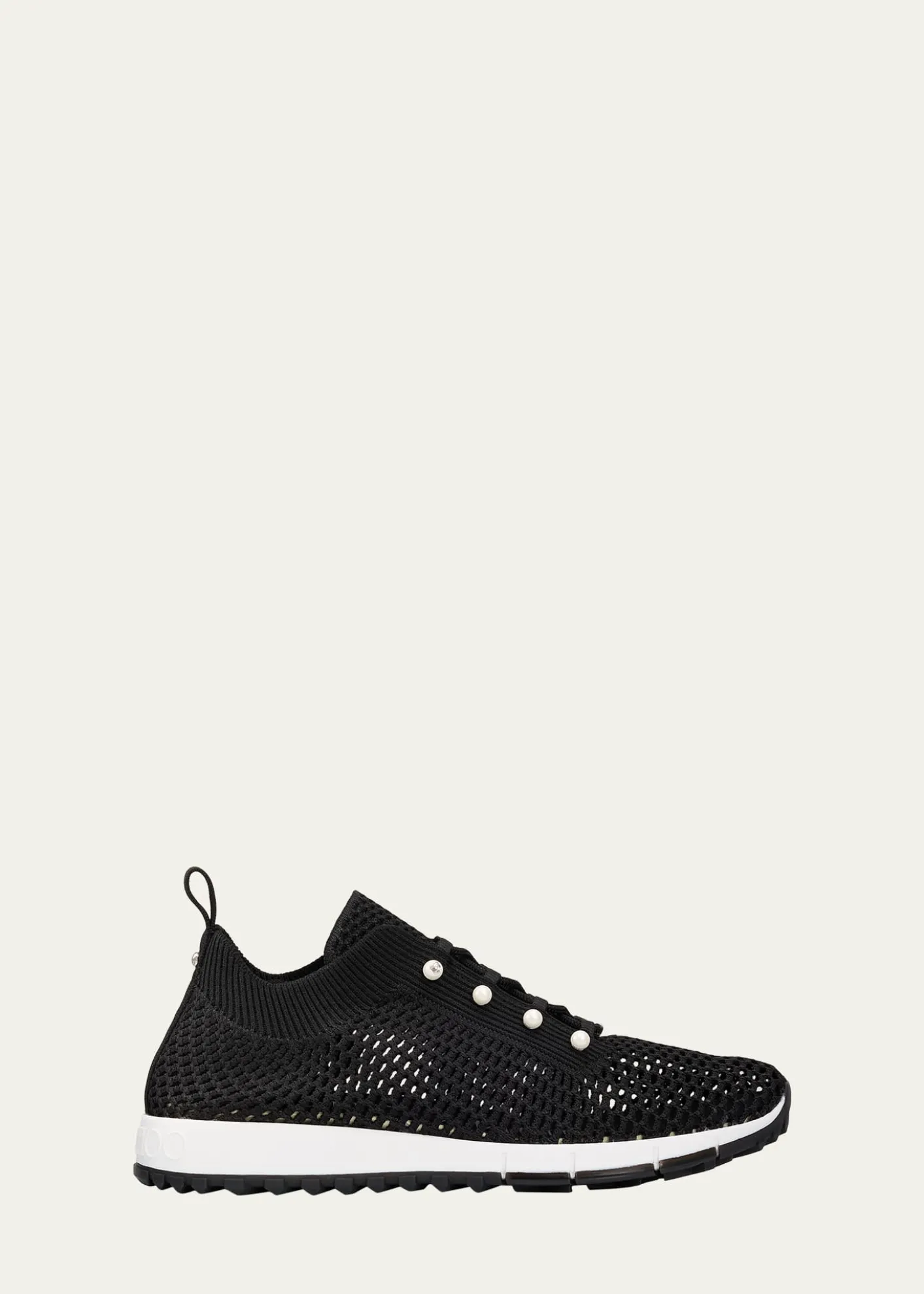 Jimmy ChooVeles Imitation Pearl-Embellished Knit Sneakers