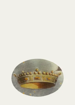 John DerianCrown Decorative Oval Tray