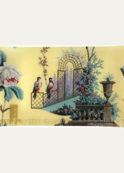 John DerianYellow Rose Garden Rectangular Tray, 10" x 16"