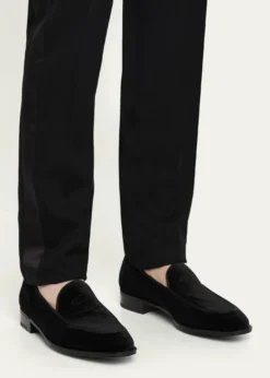 John LobbMen's Bill Velvet Penny Loafers