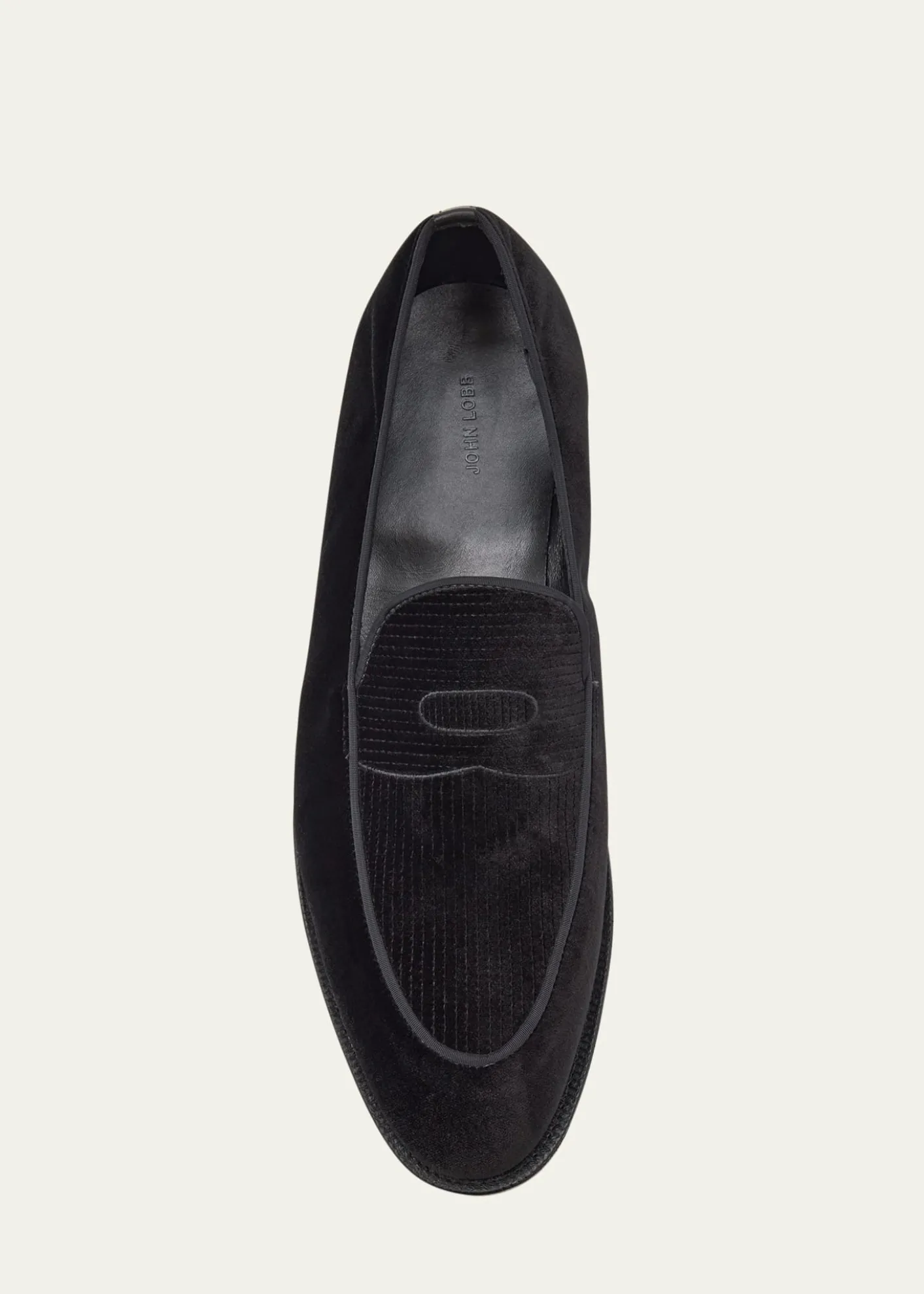 John LobbMen's Bill Velvet Penny Loafers