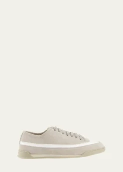John LobbMen's Court Mixed Leather Low-Top Sneakers