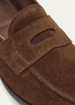 John LobbMen's James Suede Penny Loafers