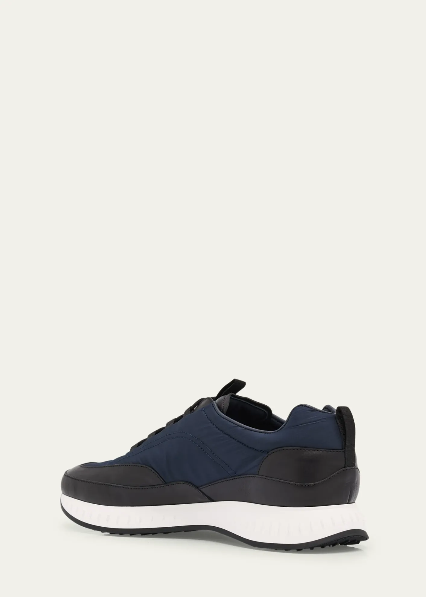 John LobbMen's Laced Stream Leather and Nylon Sneakers