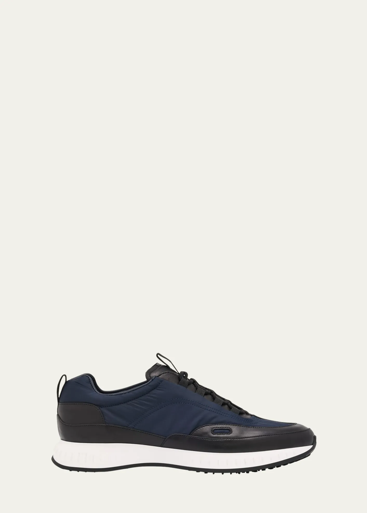 John LobbMen's Laced Stream Leather and Nylon Sneakers