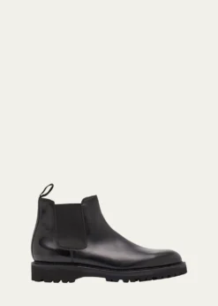 John LobbMen's Lawry Leather Lug-Sole Chelsea Boots
