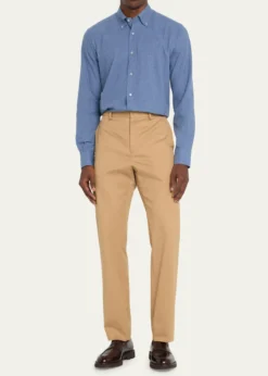 John LobbMen's Lopez Apron-Toe Leather Penny Loafers