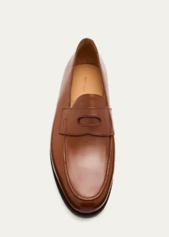John LobbMen's Lopez Leather-Sole Penny Loafers