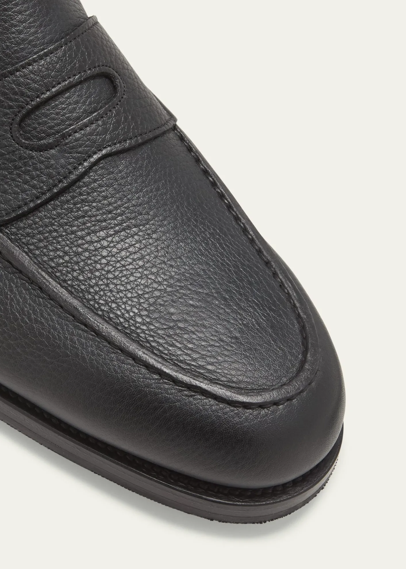 John LobbMen's Lopez Soft Grained Leather Penny Loafers