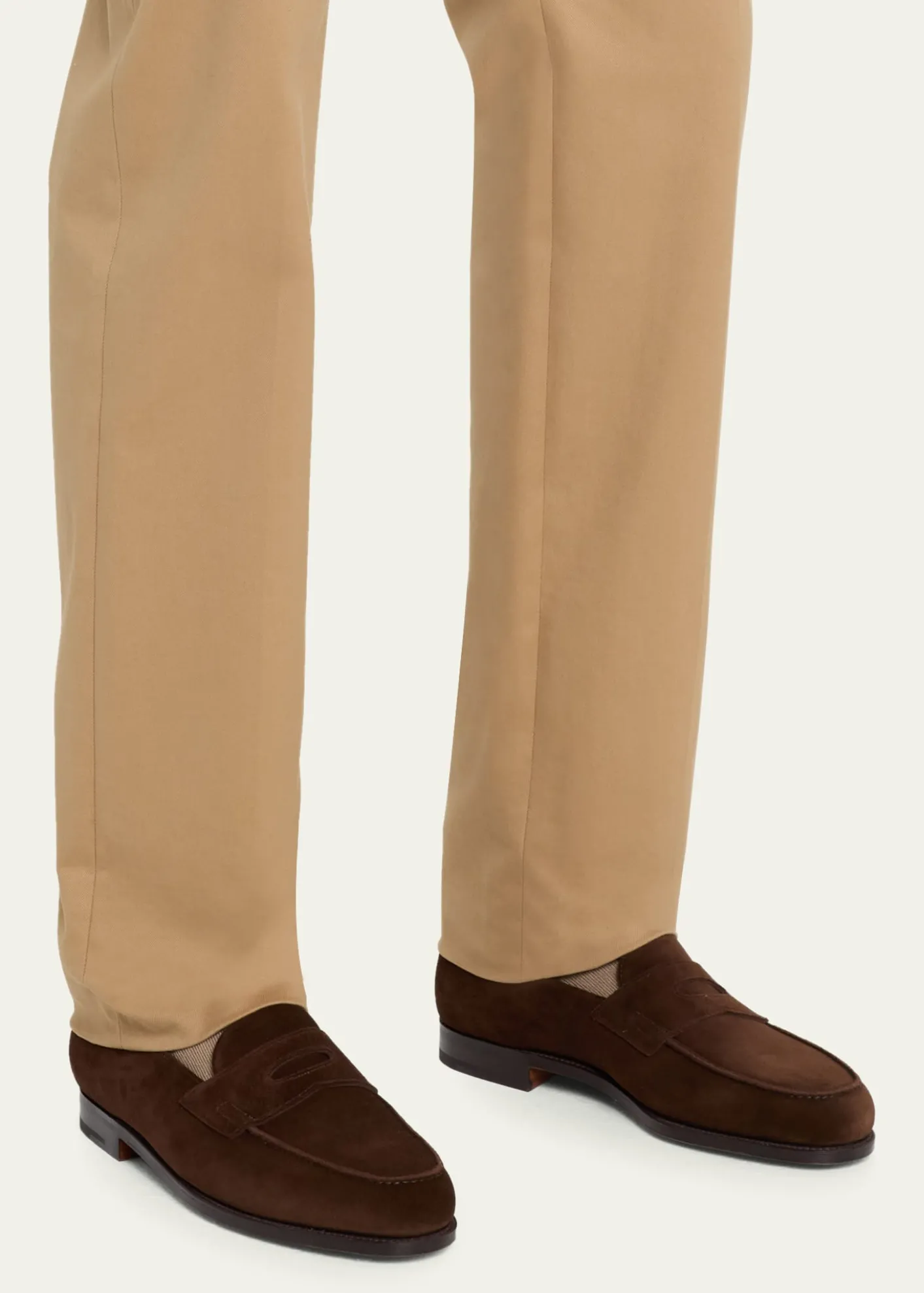 John LobbMen's Lopez Suede Penny Loafers