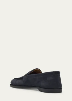John LobbMen's Pace Nubuck Leather Penny Loafers