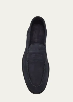 John LobbMen's Pace Nubuck Leather Penny Loafers