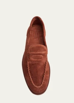 John LobbMen's Pace Suede Penny Loafers