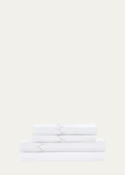 John RobshawStitched Sand 300 Thread Count King Sheet Set