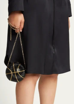 Judith Leiber CoutureBasketball Crystal Sphere Clutch Bag