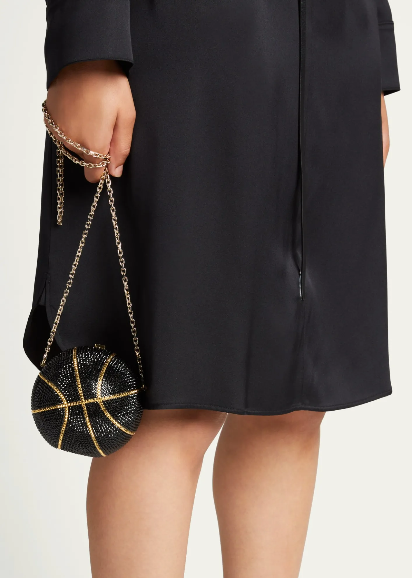Judith Leiber CoutureBasketball Crystal Sphere Clutch Bag