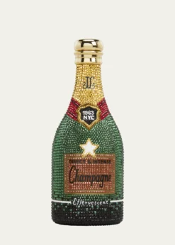 Judith Leiber CoutureCheers Champagne Bottle Crystal Clutch Bag