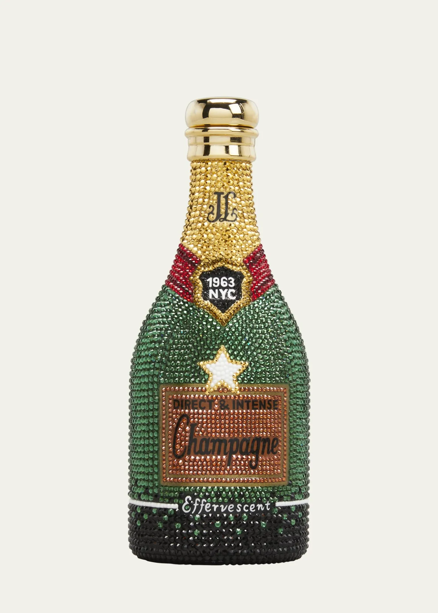 Judith Leiber CoutureCheers Champagne Bottle Crystal Clutch Bag