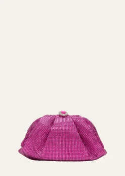 Judith Leiber CoutureGemma Pleated Crystal Clutch Bag
