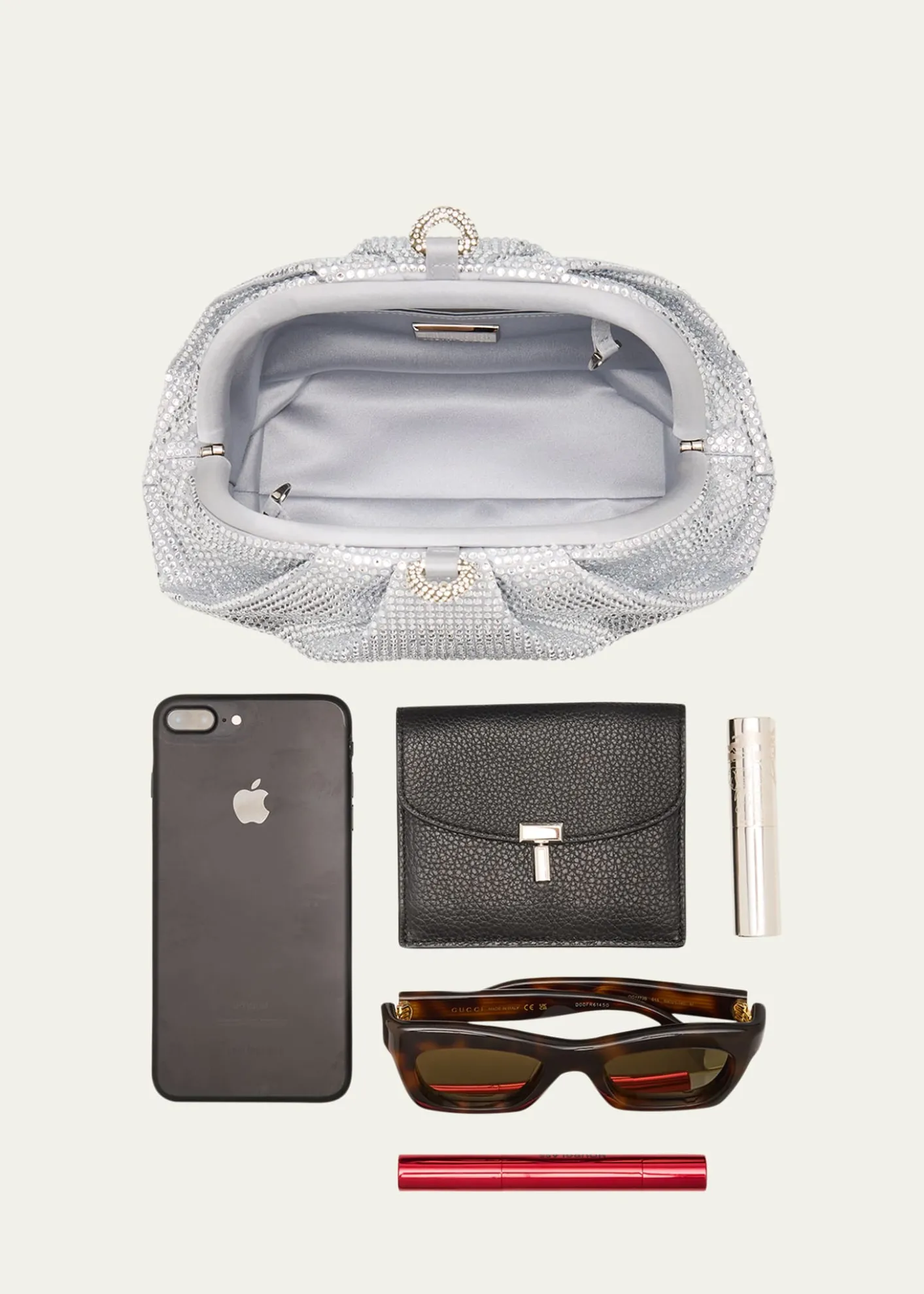 Judith Leiber CoutureGemma Pleated Crystal Clutch Bag