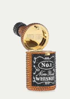 Judith Leiber CoutureMini New York Whiskey Crystal Pillbox