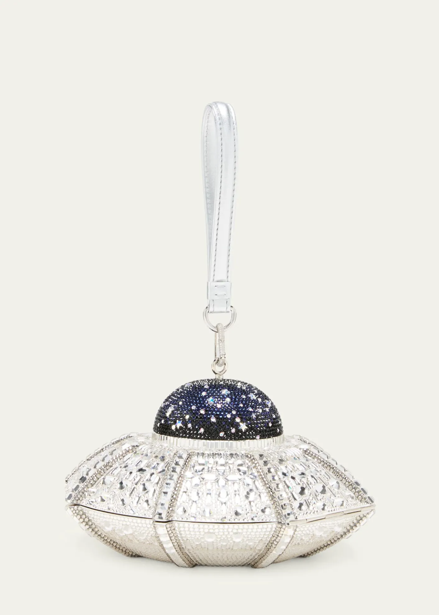 Judith Leiber CoutureUFO Orbiter Clutch Bag With Removable Wristlet Strap