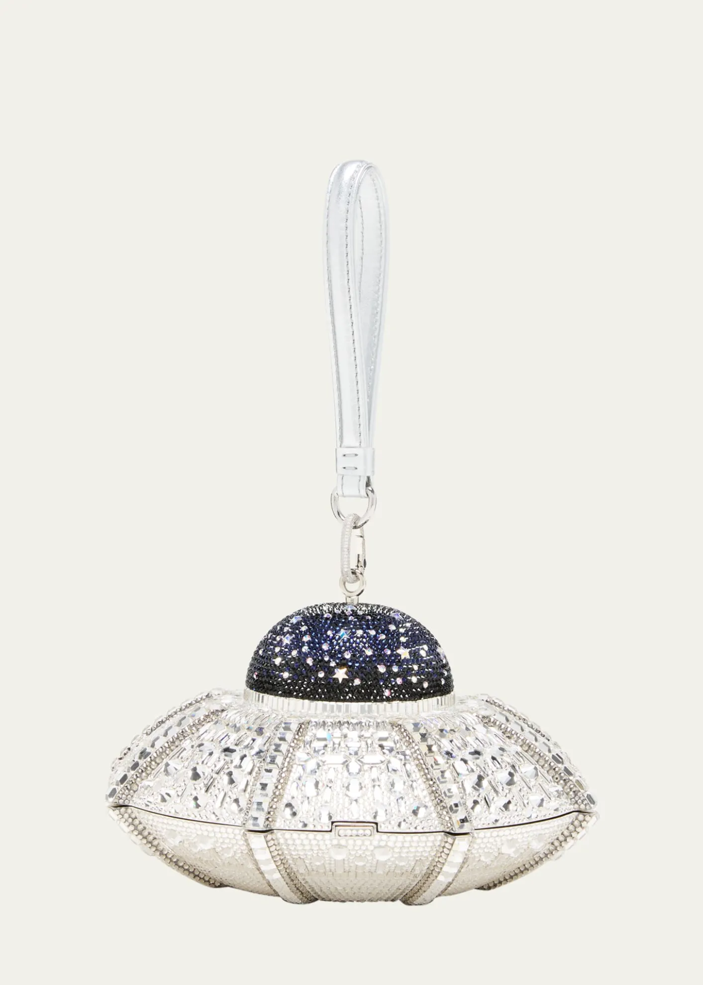 Judith Leiber CoutureUFO Orbiter Clutch Bag With Removable Wristlet Strap