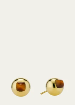 JV INSARDITigers Eye Sugarloaf Stud Earrings