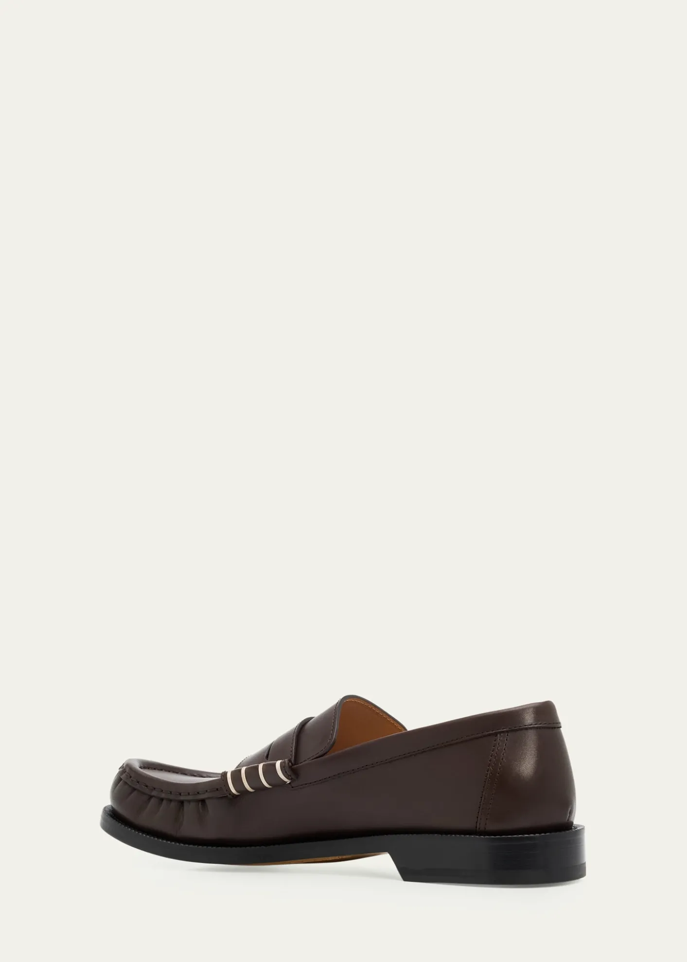 JW AndersonMen's Leather Moccasin-Toe Penny Loafers