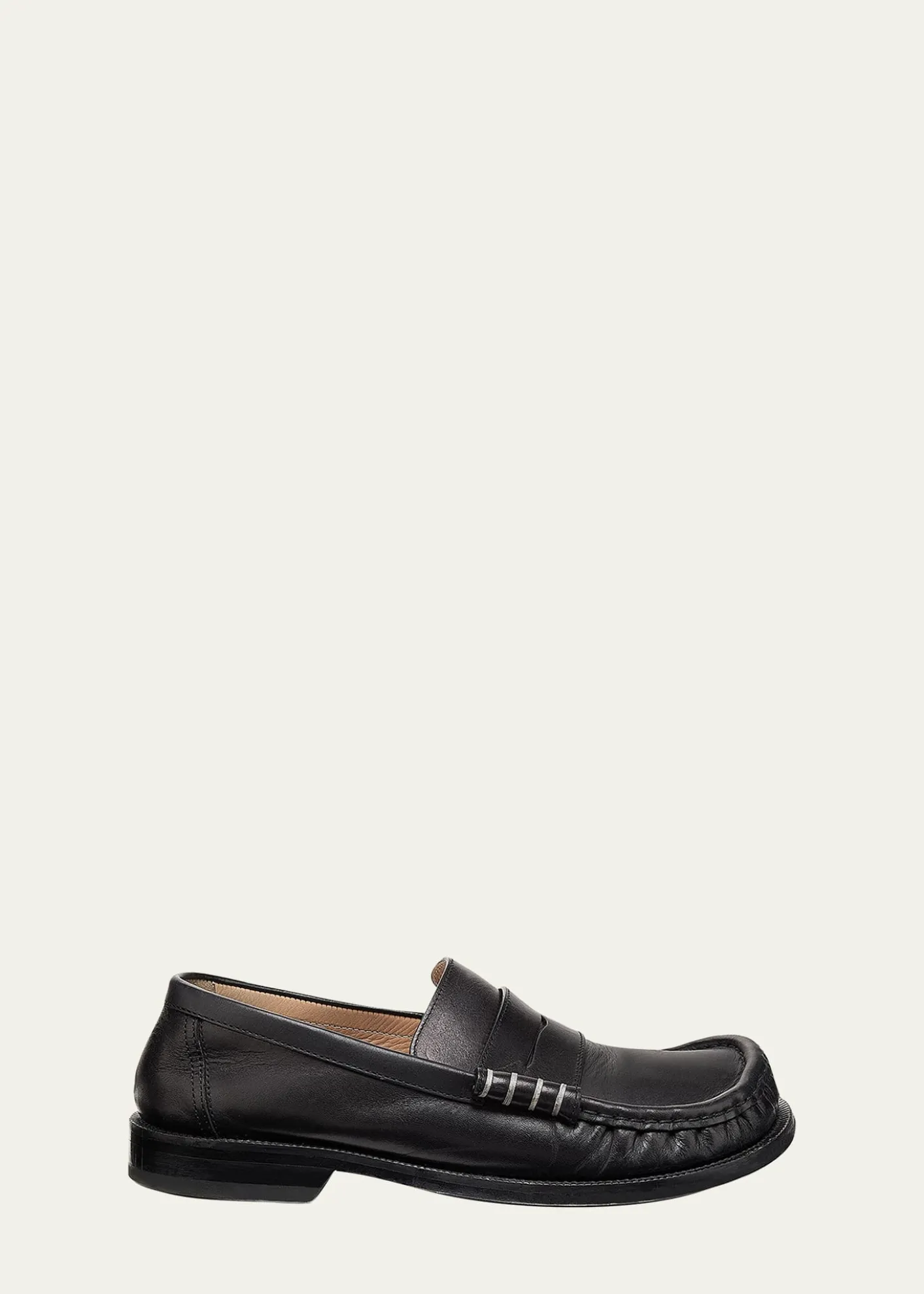 JW AndersonMen's Leather Moccasin-Toe Penny Loafers