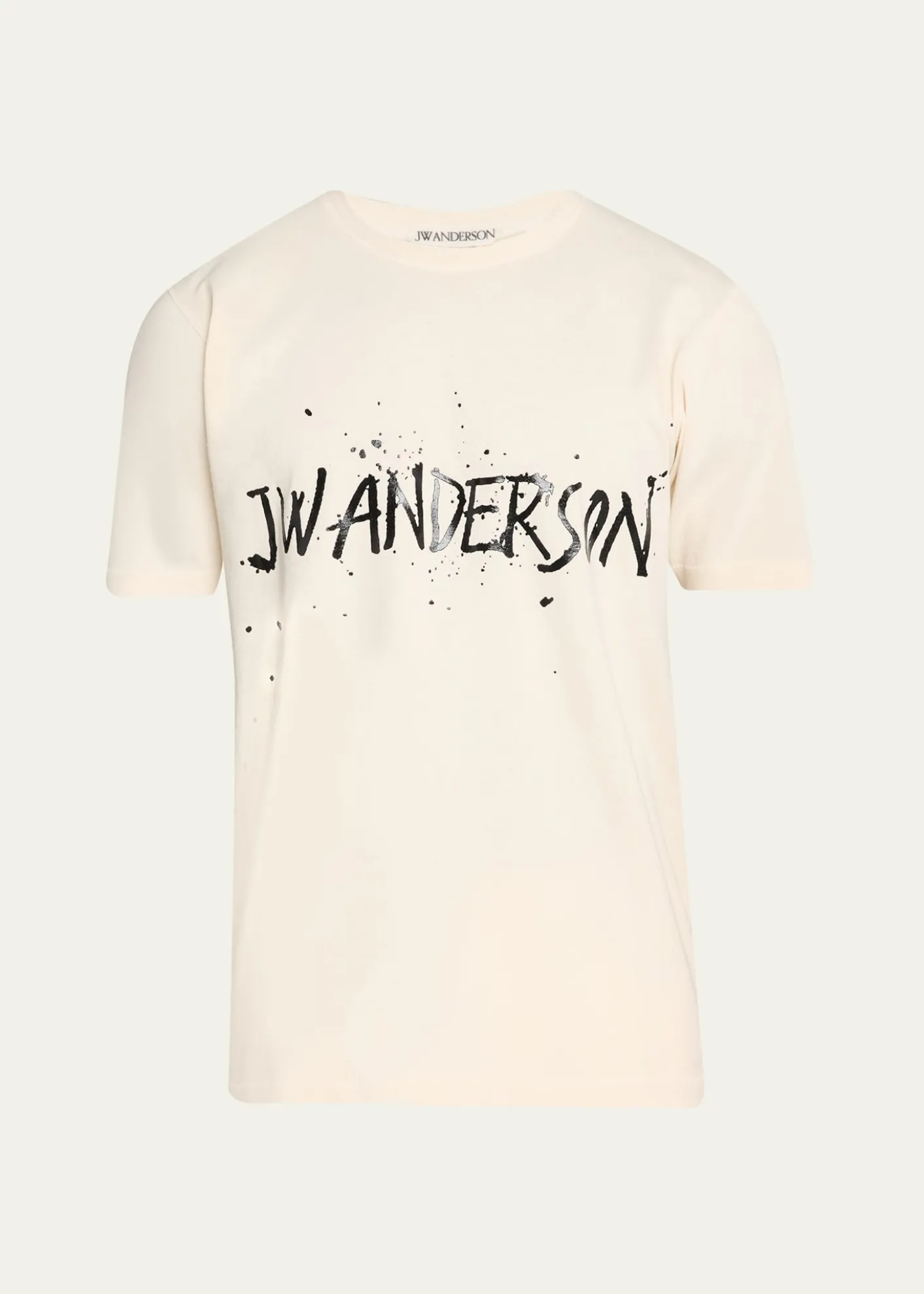 JW AndersonMen's Splatter Logo Graphic Cotton T-Shirt