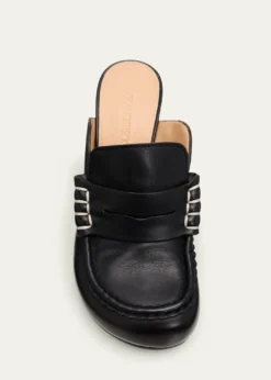 JW Anderson70mm Leather Loafer Mules