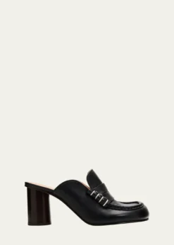 JW Anderson70mm Leather Loafer Mules