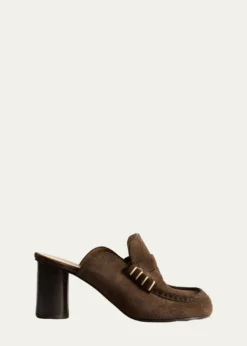 JW AndersonSuede Loafer Slide Sandals
