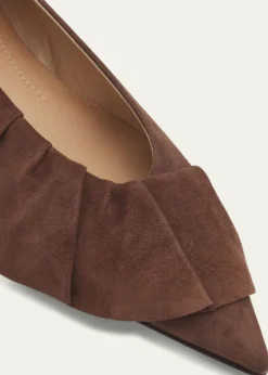 JW AndersonSuede Ruffle Ballerina Flats