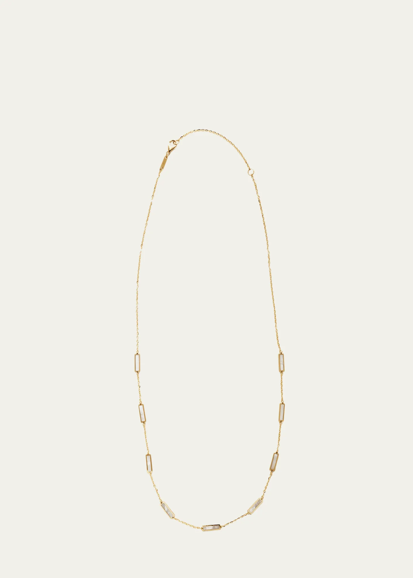 KAMALBar Chain Necklace with Gemstones