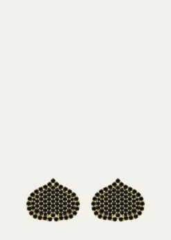 KAMALEye Adore Black Diamond Stud Earrings