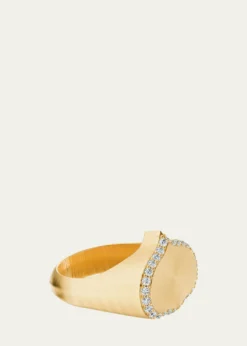 KAMALEye Adore Diamond Signet Ring