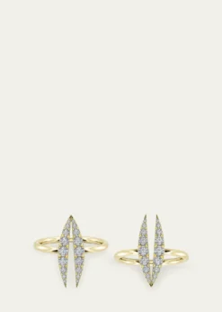 KAMALLotus Bloom Trio Rings, Set of 3